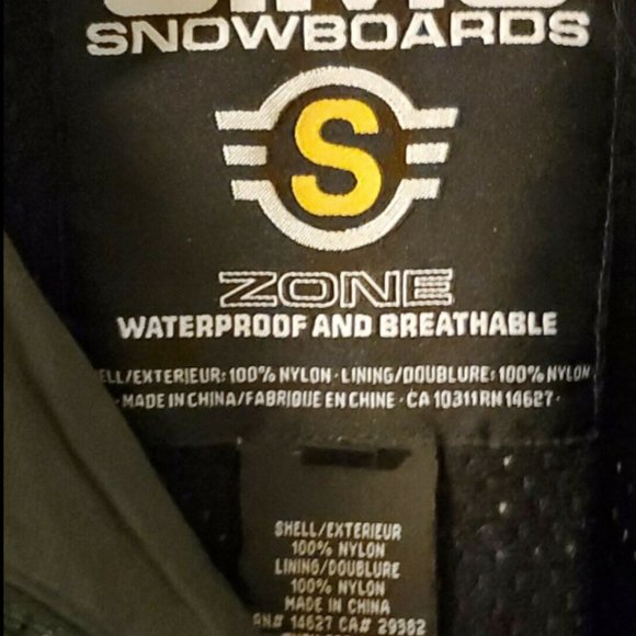 Sims Snowboard Jacket Men's Sz XL Navy/White VTG - Picture 8 of 10